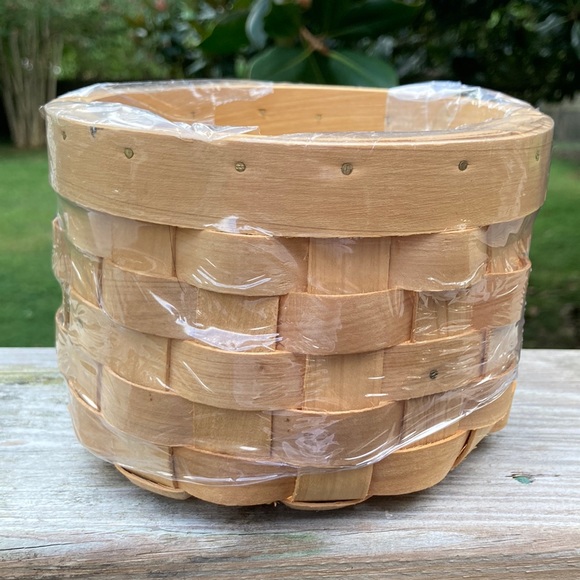 Natural Woven Round Planter Flower Pot Basket Boho Bohemian 5" x 4” - Picture 2 of 8